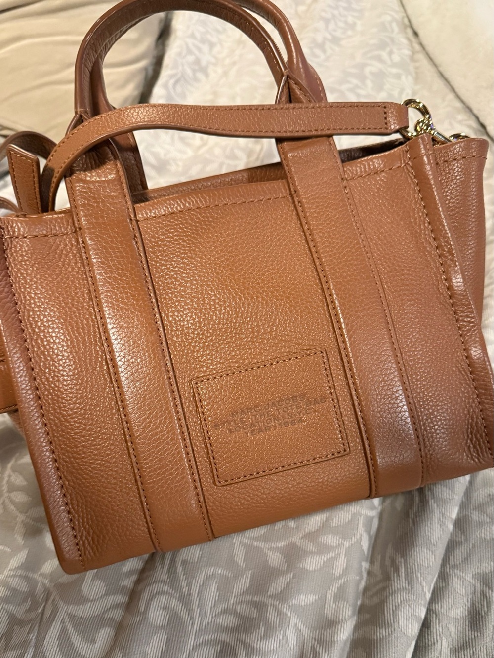 Marc Jacobs Tan Pebbled Leather Small Tote - Picture 3 of 8